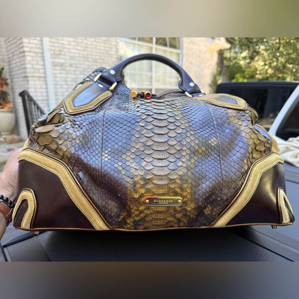 The Burberry Python Pattern Crossbody - image 2